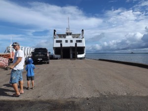 The roll-on, roll-off ferry that would take us to Ovalau